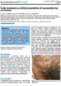 Cover page: Scalp metastasis as initial presentation of neuroendocrine carcinoma