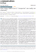 Cover page: How many SARS-CoV-2 “viroporins” are really ion channels?