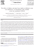 Cover page: The effects of dilution and mixed layer depth on deliberate ocean iron fertilization: 1-D simulations of the southern ocean iron experiment (SOFeX)