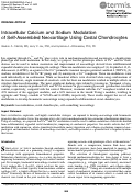 Cover page: Intracellular Calcium and Sodium Modulation of Self-Assembled Neocartilage Using Costal Chondrocytes