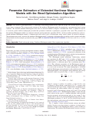 Cover page: Parameter Estimation of Extended Nonlinear Muskingum Models with the Weed Optimization Algorithm