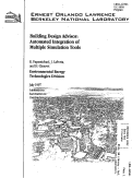 Cover page: Building design advisor: automated integration of multiple simulation tools