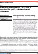 Cover page: Cilia-enriched oxysterol 7β,27-DHC is required for polycystin ion channel activation.