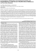 Cover page: An Assessment of Richardson’s Ground Squirrel Activity and Potential Barriers to Limit Access to Sensitive Sites at Malmstrom Air Force Base, Montana