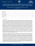 Cover page: Towards a Better Understanding of Best Implementation Practice for the Community Pedestrian and Bicycle Safety Training Program