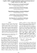 Cover page: Cognitive Abilities to Explain Individual Variation in the Interpretation ofComplex Sentences by Older Adults