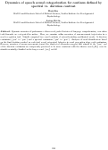 Cover page: Dynamics of speech sound categorization for continua defined by spectral vs. duration contrast