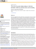 Cover page: The role of social relationships in the link between olfactory dysfunction and mortality