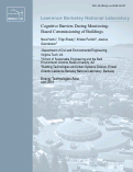 Cover page: Cognitive barriers during monitoring-based commissioning of buildings