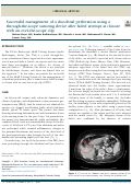 Cover page: Successful management of a duodenal perforation using a through-the-scope suturing device after failed attempt at closure with an over-the-scope clip