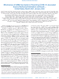 Cover page: Effectiveness of mRNA Vaccination in Preventing COVID-19–Associated Invasive Mechanical Ventilation and Death — United States, March 2021–January 2022