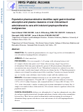 Cover page: Population pharmacokinetics identifies rapid gastrointestinal absorption and plasma clearance of oral chlorambucil administered to cats with indolent lymphoproliferative malignancies.