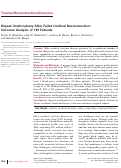 Cover page: Repeat Urethroplasty After Failed Urethral Reconstruction: Outcome Analysis of 130 Patients