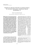 Cover page: Dopamine D2 Receptors Potentiate Arachidonate Release via Activation of Cytosolic, Arachidonate‐Specific Phospholipase A2