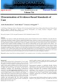 Cover page: Dissemination of Evidence-Based Standards of Care