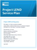 Cover page of Project LEND Service Plan