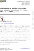 Cover page: Measurement of the production cross-section of a single top quark in association with a W boson at 8 TeV with the ATLAS experiment