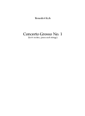 Cover page: Concerto Grosso No. 1