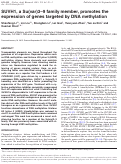 Cover page: SUVH1, a Su(var)3–9 family member, promotes the expression of genes targeted by DNA methylation