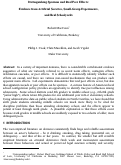 Cover page: Distinguishing Spurious and Real Peer Effects: Evidence from Artificial Societies, Small-Group Experiments, and Real Schoolyards