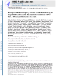 Cover page: Neoadjuvant Trebananib plus Paclitaxel-based Chemotherapy for Stage II/III Breast Cancer in the Adaptively Randomized I-SPY2 Trial-Efficacy and Biomarker Discovery.