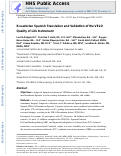 Cover page: Ecuadorian Spanish translation and validation of the VELO quality of life instrument