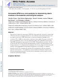 Cover page: Automated AFM force curve analysis for determining elastic modulus of biomaterials and biological samples