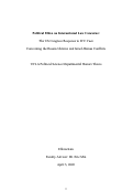 Cover page of Political Elites on International Law Concerns:The US Congress Response to ICC CuesConcerning the Russia-Ukraine and Israel-Hamas Conflicts