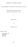 Cover page: Continuous MapReduce : an architecture for large-scale in-situ data processing