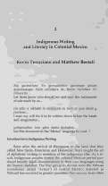 Cover page: Indigenous Writing and Literacy in Colonial Mexico