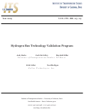 Cover page: Hydrogen Bus Technology Validation Program