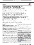 Cover page: Toxicity Related to Radiotherapy Dose and Targeting Strategy: A Pooled Analysis of Cooperative Group Trials of Combined Modality Therapy for Locally Advanced Non–Small Cell Lung Cancer