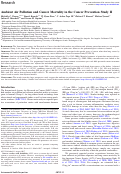 Cover page: Ambient Air Pollution and Cancer Mortality in the Cancer Prevention Study II