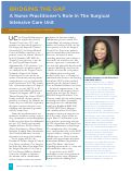 Cover page: Bridging the Gap: A Nurse Practitioner's Role in the Surgical Intensive Care Unit