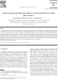 Cover page: ApoE genotype and abnormal auditory cortical potentials in healthy older females