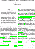 Cover page: Children track variability in adult attention and plan interventions accordingly