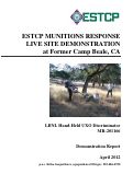 Cover page: ESTCP Munitions Response Live Site Demonstration at Former Camp Beale, CA: LBNL Hand-Held UXO Discriminator MR-201166 Demonstration Report