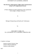 Cover page: The Structure and Properties of Silica Glass Nanostructures using Novel Computational Systems
