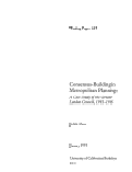 Cover page: Consensus-Building in Metropolitan Planning: <em>A Case Study of the Greater London Council, 1981-1986</em>
