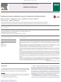 Cover page: Smoking cessation abstinence goal in treatment-seeking smokers