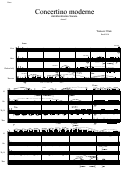 Cover page: Concertino moderne