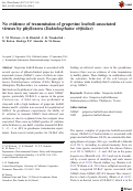 Cover page: No evidence of transmission of grapevine leafroll-associated viruses by phylloxera (Daktulosphaira vitifoliae)