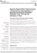 Cover page: Apurinic/Apyrimidinic Endonuclease 1 Restricts the Internalization of Bacteria Into Human Intestinal Epithelial Cells Through the Inhibition of Rac1