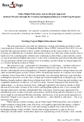 Cover page: China, Internationalized Higher Education, and an Integral Approach: Inclusive Practice through the Creation and Implementation of a Staff Yoga Program