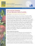 Cover page: Fruit and Nut Varieties for Low-Elevation Sierra Foothills