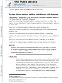 Cover page: Trustworthiness matters: Building equitable and ethical science.