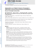 Cover page: Intraoperative use of optical coherence tomography to differentiate normal and diseased thyroid and parathyroid tissues from lymph node and fat