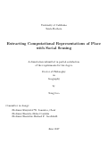 Cover page: Extracting Computational Representations of Place with Social Sensing