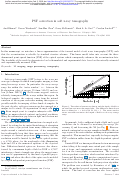 Cover page: PSF correction in soft X-ray tomography