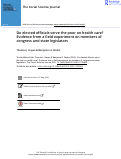 Cover page: Do elected officials serve the poor on health care? Evidence from a field experiment on members of congress and state legislators